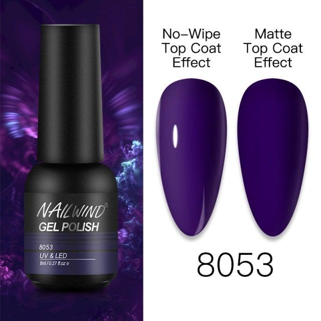 NEW TREND Modern fashion Red Gel Nail Polish For Nails Permanent UV LED 8ml Matte Glossy High Quality Fashion Design For Women and Ladies