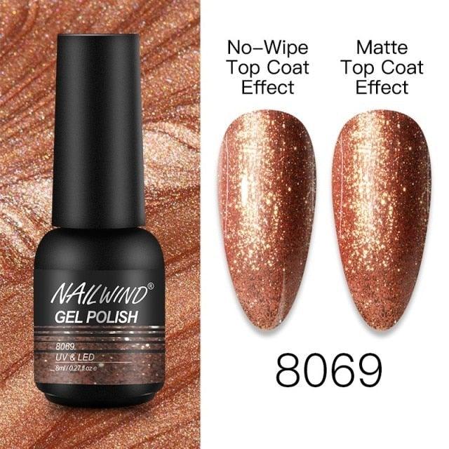 NEW TREND Modern fashion Red Gel Nail Polish For Nails Permanent UV LED 8ml Matte Glossy High Quality Fashion Design For Women and Ladies
