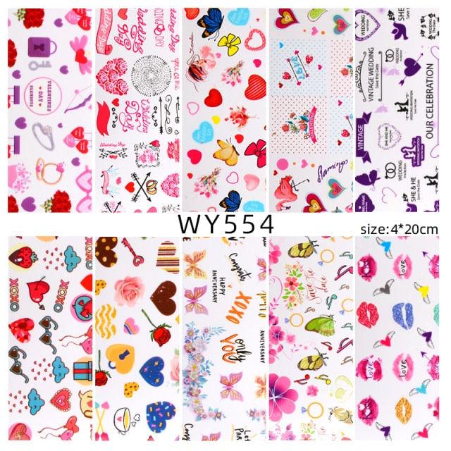Holographic Nail Foil Transfer Set Sticker Decal Nail Art Foils Designer Marble Nail Decoration Sliders Wraps Manicure Women Kids Girls Manicure Decoration Nail Art Supplies 3D Self-Adhesive Nail Decals Designer Nail Stickers for Acrylic Nails