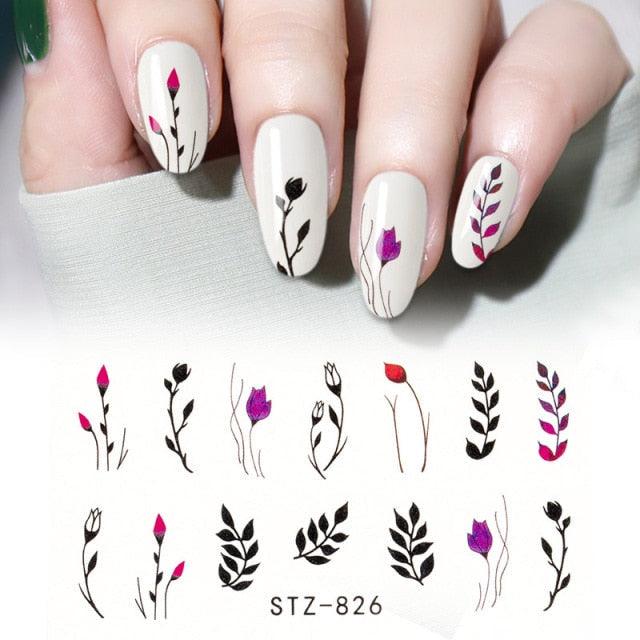 3D Nail Stickers Leaves Butterfly Panda Love Heart Design Stickers For Nails Manicure Foil Nail Art Decor Girls Manicure Decoration Nail Art Supplies 3D Self-Adhesive Nail Decals Designer Nail Stickers for Acrylic Nails