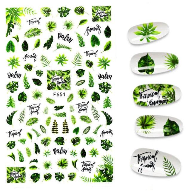3D Nail Stickers Leaves Butterfly Panda Love Heart Design Stickers For Nails Manicure Foil Nail Art Decor Girls Manicure Decoration Nail Art Supplies 3D Self-Adhesive Nail Decals Designer Nail Stickers for Acrylic Nails