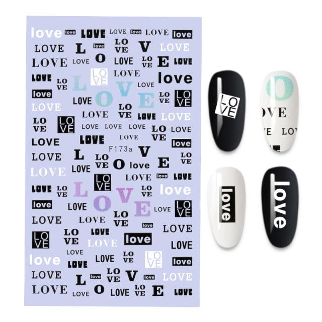 3D Nail Stickers Leaves Butterfly Panda Love Heart Design Stickers For Nails Manicure Foil Nail Art Decor Girls Manicure Decoration Nail Art Supplies 3D Self-Adhesive Nail Decals Designer Nail Stickers for Acrylic Nails