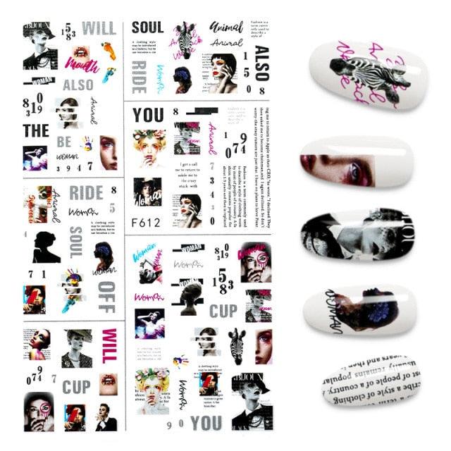 3D Nail Stickers Leaves Butterfly Panda Love Heart Design Stickers For Nails Manicure Foil Nail Art Decor Girls Manicure Decoration Nail Art Supplies 3D Self-Adhesive Nail Decals Designer Nail Stickers for Acrylic Nails