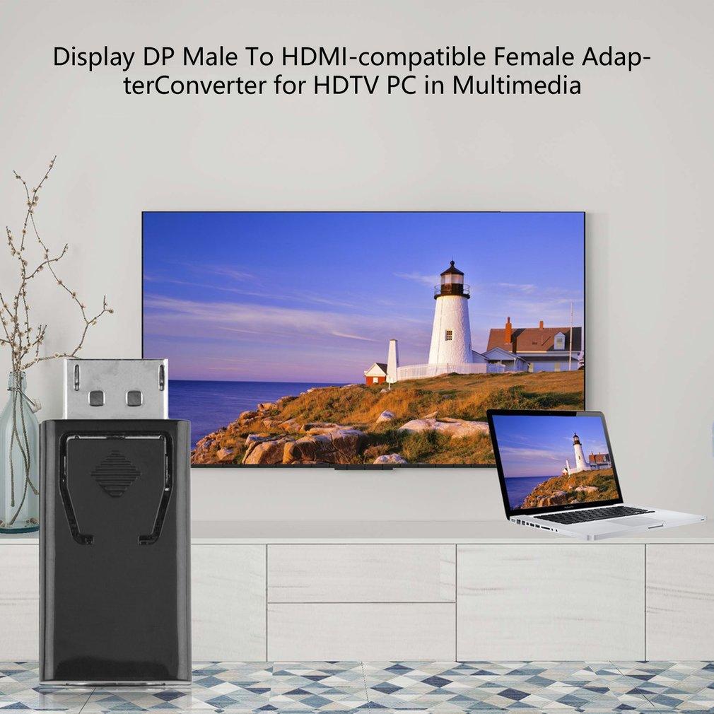 1 /10PCS 4K Hdmi-compatible 1080P Adapter Revolution DP To HDMI Compatible With PC TV Laptop And Monitor