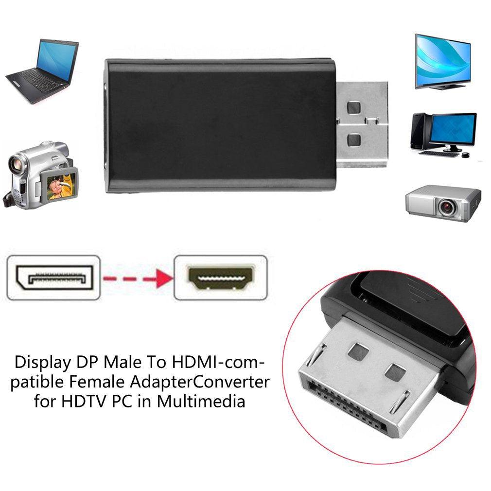 1 /10PCS 4K Hdmi-compatible 1080P Adapter Revolution DP To HDMI Compatible With PC TV Laptop And Monitor