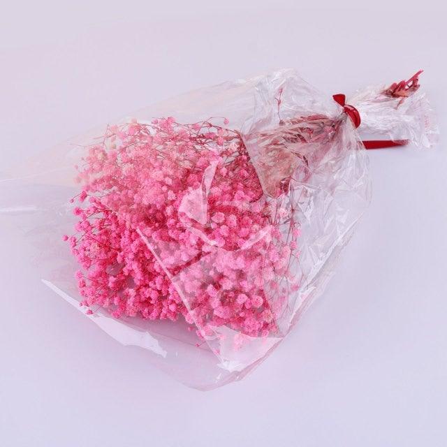 Natural Gypsophila Dried Flowers Mini Babysbreath Flower Preserve Floral Decor Bouquet Wedding Party Home Backdrop Decor 12cm