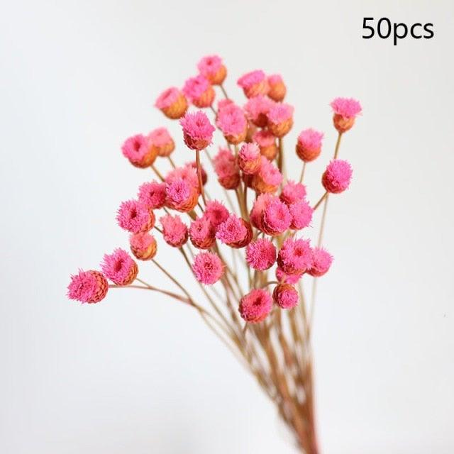 Natural Gypsophila Dried Flowers Mini Babysbreath Flower Preserve Floral Decor Bouquet Wedding Party Home Backdrop Decor 12cm
