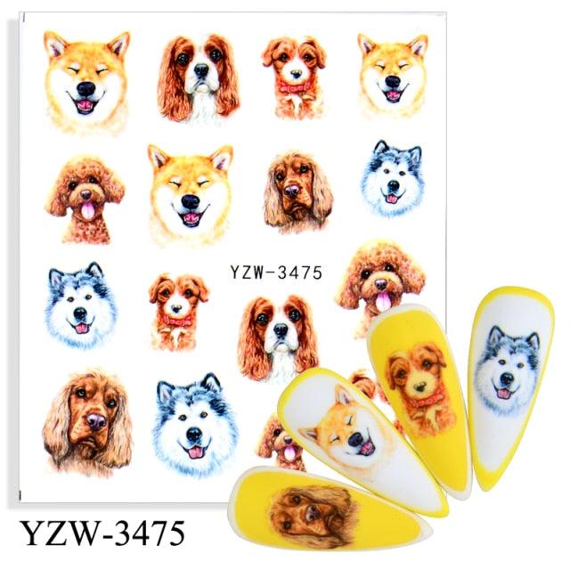 Water Decal Nail Art Decorations Nail Sticker Tattoo Full Cover Beauty Decals Manicure Supplies Accessories Women Kids Girls Manicure Decoration Nail Art Supplies 3D Self-Adhesive Nail Decals Designer Nail Stickers for Acrylic Nails