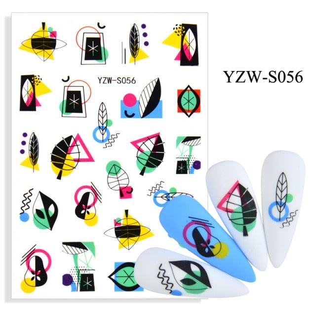 Water Decal Nail Art Decorations Nail Sticker Tattoo Full Cover Beauty Decals Manicure Supplies Accessories Women Kids Girls Manicure Decoration Nail Art Supplies 3D Self-Adhesive Nail Decals Designer Nail Stickers for Acrylic Nails
