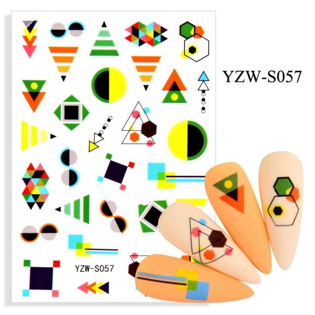 Water Decal Nail Art Decorations Nail Sticker Tattoo Full Cover Beauty Decals Manicure Supplies Accessories Women Kids Girls Manicure Decoration Nail Art Supplies 3D Self-Adhesive Nail Decals Designer Nail Stickers for Acrylic Nails