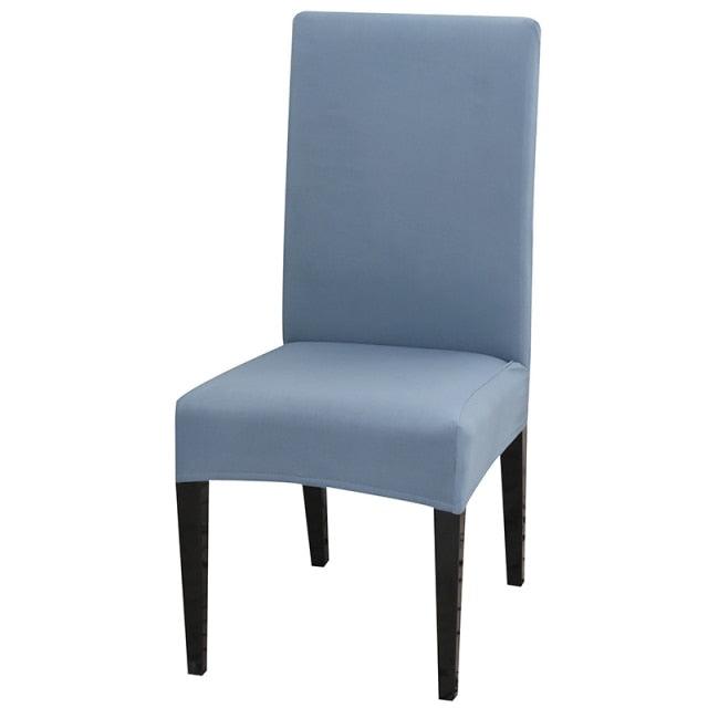 Solid Color Chair Cover Stretch Spandex Seat Cover For Office Wedding Banquet Hotel Home Chair Covers Banquet Chair Seat Protector Slipcover For Home Party Hotel Wedding Ceremony