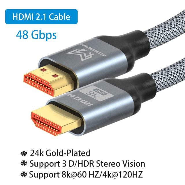 4K HDMI Cable HDMI 2.0 Ultra HD Audio Wire HDMI Splitter Digital Cord High Speed 18Gbps HDMI 2.0 Cable 4K HDR 2160P For TV Projector Laptops Gaming