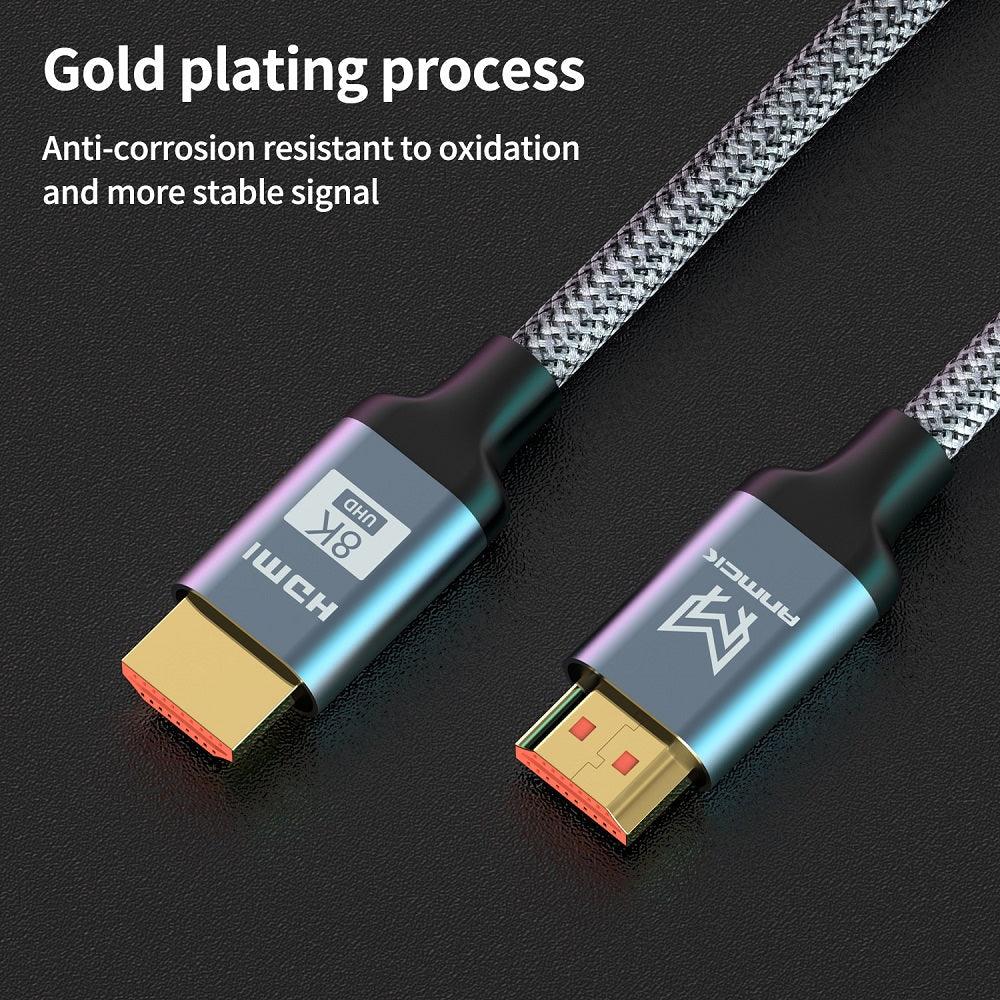 4K HDMI Cable HDMI 2.0 Ultra HD Audio Wire HDMI Splitter Digital Cord High Speed 18Gbps HDMI 2.0 Cable 4K HDR 2160P For TV Projector Laptops Gaming