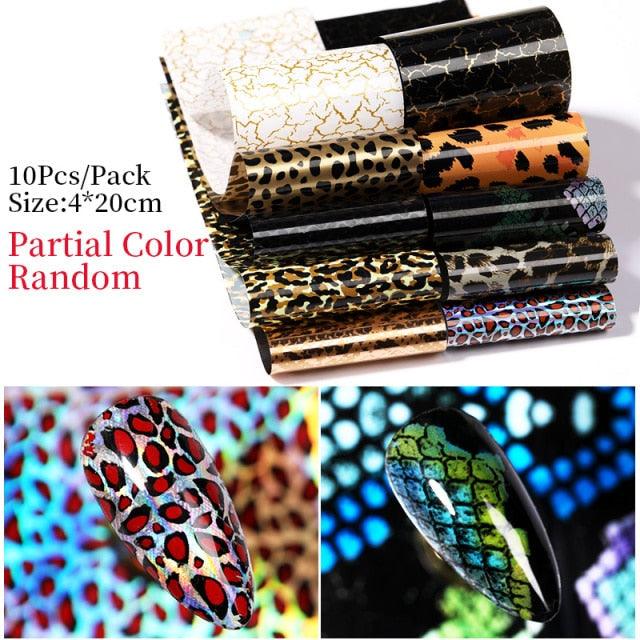 Nail Foils Marble Flower Series Iridescent Nail Art Transfer Sticker Paper Slider Nail Water Decal Design Manicures Decorations Art Manicures Decoration New Gold Nail Transfer Foils for Nail Arts Nails Supply Holographic Effect Nail Art Foil Stickers Hol