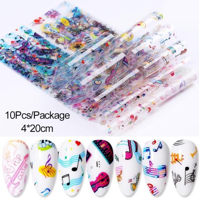 Nail Foils Marble Flower Series Iridescent Nail Art Transfer Sticker Paper Slider Nail Water Decal Design Manicures Decorations Art Manicures Decoration New Gold Nail Transfer Foils for Nail Arts Nails Supply Holographic Effect Nail Art Foil Stickers Hol