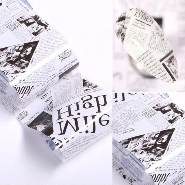 Nail Foils Marble Flower Series Iridescent Nail Art Transfer Sticker Paper Slider Nail Water Decal Design Manicures Decorations Art Manicures Decoration New Gold Nail Transfer Foils for Nail Arts Nails Supply Holographic Effect Nail Art Foil Stickers Hol