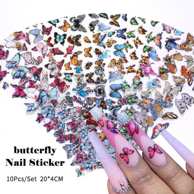 Nail Foils Marble Flower Series Iridescent Nail Art Transfer Sticker Paper Slider Nail Water Decal Design Manicures Decorations Art Manicures Decoration New Gold Nail Transfer Foils for Nail Arts Nails Supply Holographic Effect Nail Art Foil Stickers Hol