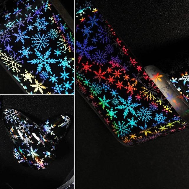 Nail Foils Marble Flower Series Iridescent Nail Art Transfer Sticker Paper Slider Nail Water Decal Design Manicures Decorations Art Manicures Decoration New Gold Nail Transfer Foils for Nail Arts Nails Supply Holographic Effect Nail Art Foil Stickers Hol