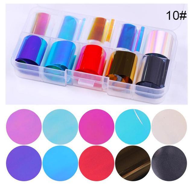 Nail Foils Marble Flower Series Iridescent Nail Art Transfer Sticker Paper Slider Nail Water Decal Design Manicures Decorations Art Manicures Decoration New Gold Nail Transfer Foils for Nail Arts Nails Supply Holographic Effect Nail Art Foil Stickers Hol