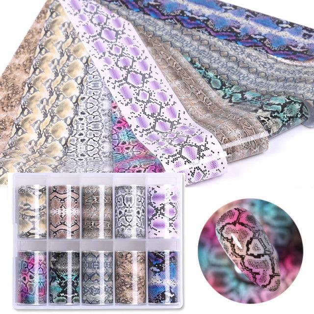 Nail Foils Marble Flower Series Iridescent Nail Art Transfer Sticker Paper Slider Nail Water Decal Design Manicures Decorations Art Manicures Decoration New Gold Nail Transfer Foils for Nail Arts Nails Supply Holographic Effect Nail Art Foil Stickers Hol