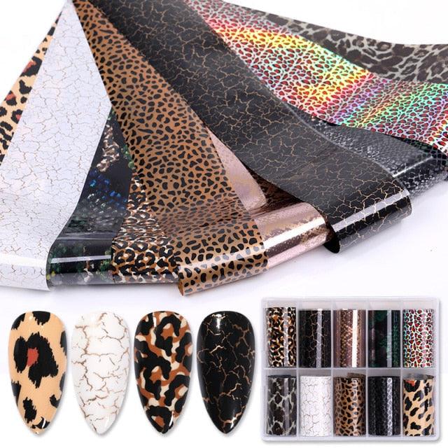 Nail Foils Marble Flower Series Iridescent Nail Art Transfer Sticker Paper Slider Nail Water Decal Design Manicures Decorations Art Manicures Decoration New Gold Nail Transfer Foils for Nail Arts Nails Supply Holographic Effect Nail Art Foil Stickers Hol