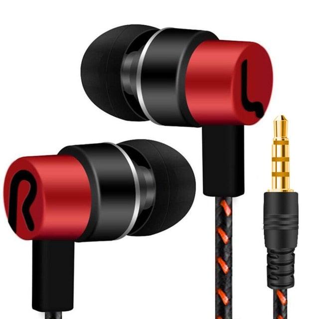 Sports Headphones Wired Gaming In Ear Earbuds Monitor Earphones With Mic Stereo Sound Volume Control 3.5mm Wired Headphones With Bass Earbuds Stereo Earphone Music Sport Gaming Headset With Mic Simple Earphones