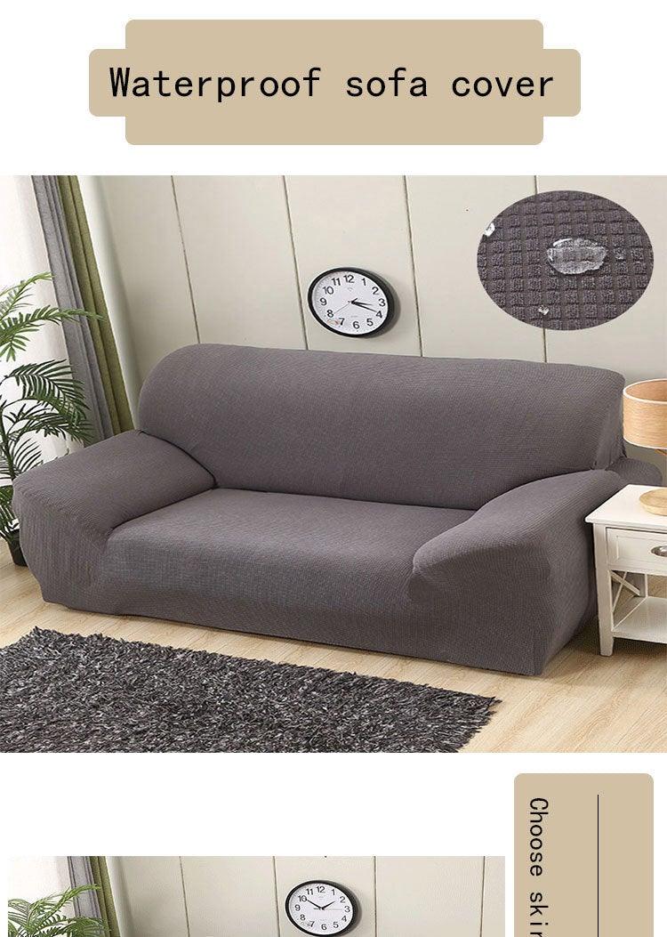 Sofa Cover Waterproof Waffle Sofa Cover All-Inclusive Thick Sofa Towel Waterproof Sofa Cushion Waterproof Couch Cover Dual Waterproof Sofa Cover Stretch Jacquard Sofa Slipcover Leakproof Furniture Protector For Kids