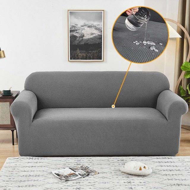 Sofa Cover Waterproof Waffle Sofa Cover All-Inclusive Thick Sofa Towel Waterproof Sofa Cushion Waterproof Couch Cover Dual Waterproof Sofa Cover Stretch Jacquard Sofa Slipcover Leakproof Furniture Protector For Kids