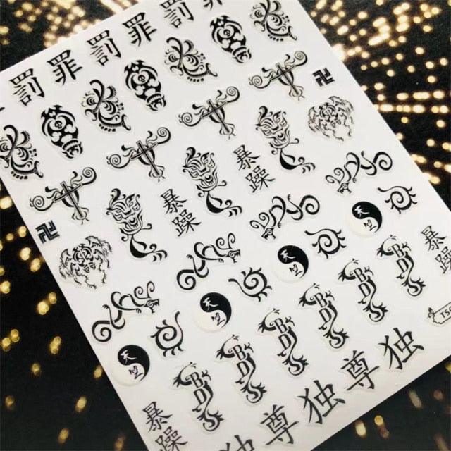 3D Nail Art Stickers Decal Template Nail Tool Decorations Nail Slider Metallic Nail Art Stickers Set Love Metal Nail Studs Decals for Women Nail Decorations Accessories Metal Curve Stripe Lines Design Letter Nail Sticker Decoration