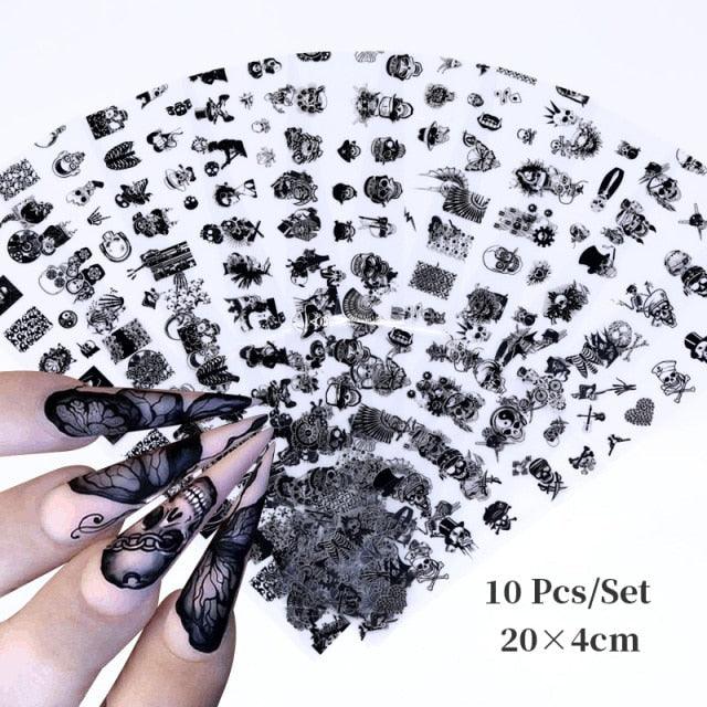 Nail Foils Marble Flower Series Iridescent Nail Art Transfer Sticker Paper Slider Nail Water Decal Design Manicures Decorations Art Manicures Decoration New Gold Nail Transfer Foils for Nail Arts Nails Supply Holographic Effect Nail Art Foil Stickers Hol