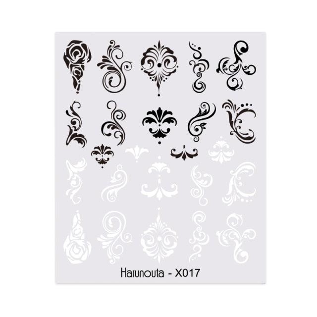 Nails Sticker Nail Art Decorations Flowers Leaves Decals Water Transfer Sliders Woman Face Fruit Foil Manicures Wraps Water Transfer Nail Decals Sticker For Pretty Girl Self-Adhesive Nail Decals Designer Nail Stickers for Acrylic Decal