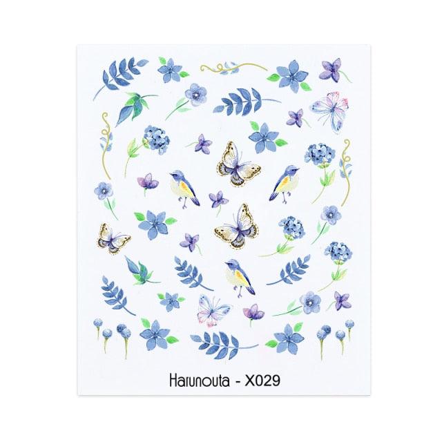 Nails Sticker Nail Art Decorations Flowers Leaves Decals Water Transfer Sliders Woman Face Fruit Foil Manicures Wraps Water Transfer Nail Decals Sticker For Pretty Girl Self-Adhesive Nail Decals Designer Nail Stickers for Acrylic Decal