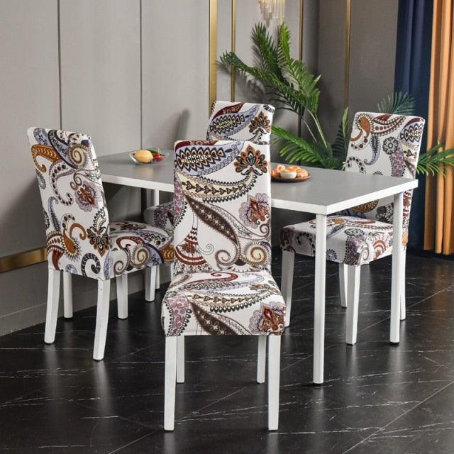 Marble Printed Stretch Chair Cover For Dining Room Office Banquet Chair Protector Elastic Material Armchair Cover Chair Cover Chair Slipcover Marble Background Texture Parson Chair