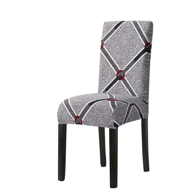 Print Pattened Dining Chair Cover Spandex Elastic Chair Slipcover Stretch Case For Chairs Wedding Hotel Banquet Fit Stretch Short Dining Room Chair Covers with Printed Pattern Banquet Chair Seat Protector Slipcover For Home Party Hotel Wedding Ceremony
