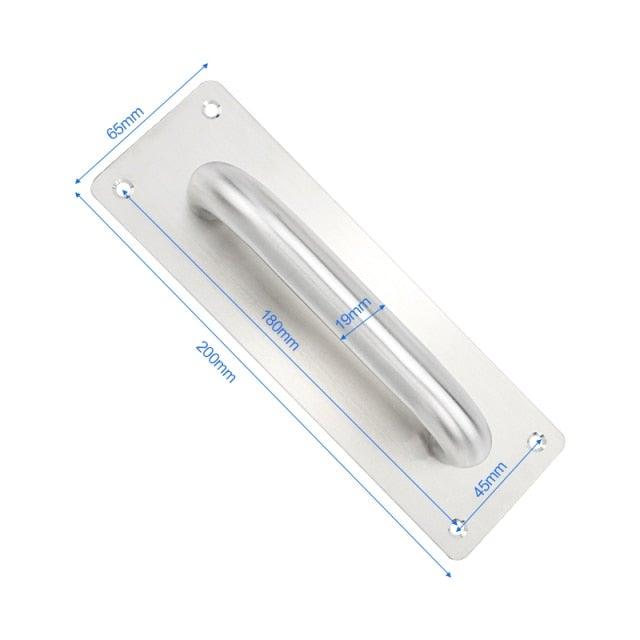 Large Size Door Handle Stainless Steel Furniture Handles Door Knob Pull Handle Stainless Steel Flush Concealed Furniture Handle for Door Drawer Cupboard Cabinet Sliding Door