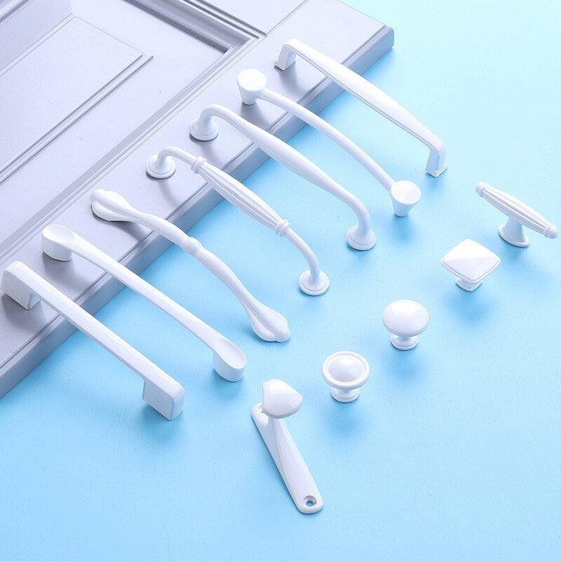 Handles Drawer Cabinet Furniture Kitchen Handles For Cabinet Knob Door Drawer Furniture Kitchen Knob Simplicity White Stainless Steel Hollow Tube Bar Drawer Pulls Cupboard Knob For Kitchen Furniture Hardware