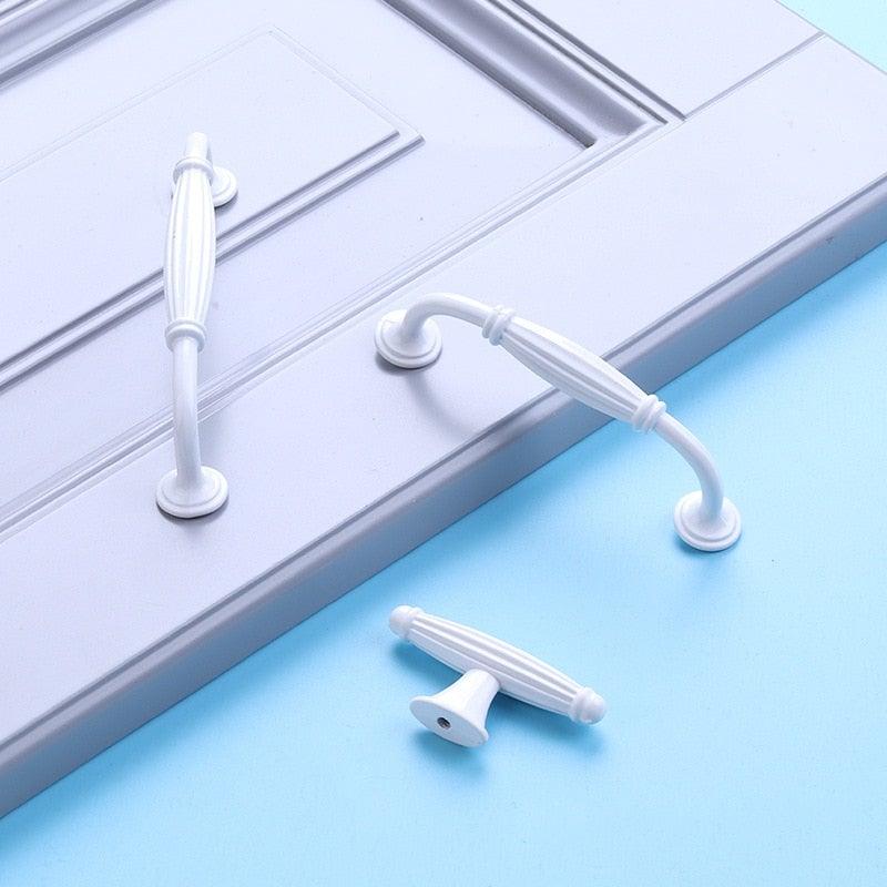 Handles Drawer Cabinet Furniture Kitchen Handles For Cabinet Knob Door Drawer Furniture Kitchen Knob Simplicity White Stainless Steel Hollow Tube Bar Drawer Pulls Cupboard Knob For Kitchen Furniture Hardware