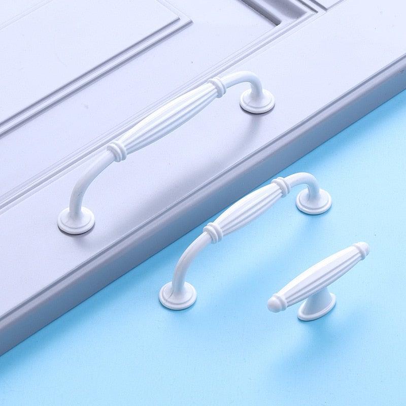 Handles Drawer Cabinet Furniture Kitchen Handles For Cabinet Knob Door Drawer Furniture Kitchen Knob Simplicity White Stainless Steel Hollow Tube Bar Drawer Pulls Cupboard Knob For Kitchen Furniture Hardware