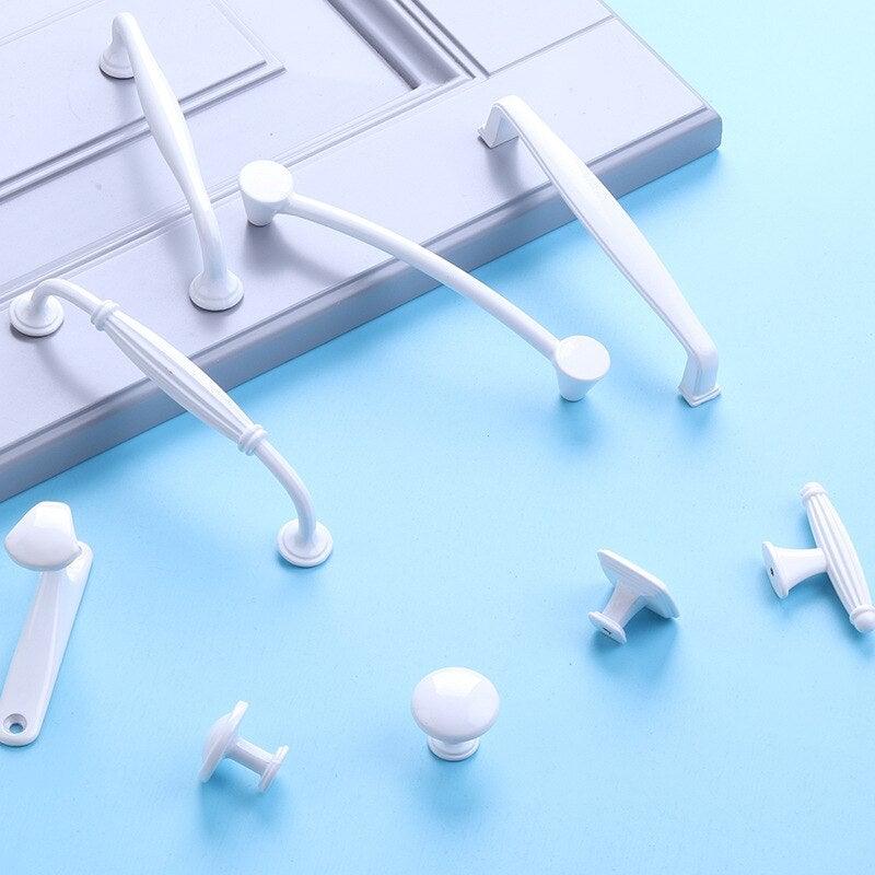 Handles Drawer Cabinet Furniture Kitchen Handles For Cabinet Knob Door Drawer Furniture Kitchen Knob Simplicity White Stainless Steel Hollow Tube Bar Drawer Pulls Cupboard Knob For Kitchen Furniture Hardware