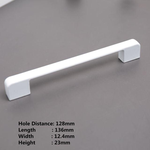 Handles Drawer Cabinet Furniture Kitchen Handles For Cabinet Knob Door Drawer Furniture Kitchen Knob Simplicity White Stainless Steel Hollow Tube Bar Drawer Pulls Cupboard Knob For Kitchen Furniture Hardware