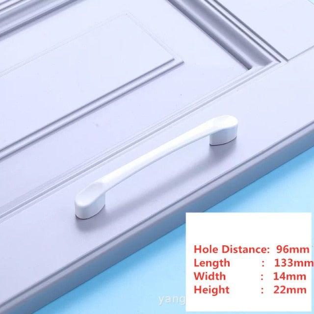 Handles Drawer Cabinet Furniture Kitchen Handles For Cabinet Knob Door Drawer Furniture Kitchen Knob Simplicity White Stainless Steel Hollow Tube Bar Drawer Pulls Cupboard Knob For Kitchen Furniture Hardware