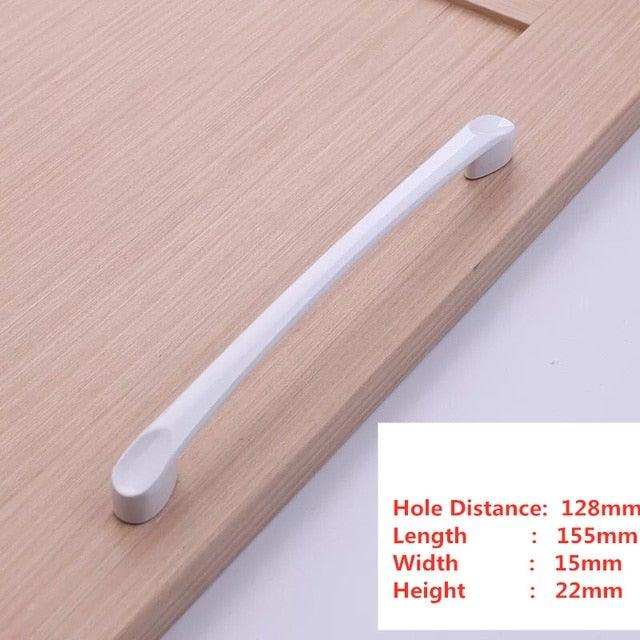 Handles Drawer Cabinet Furniture Kitchen Handles For Cabinet Knob Door Drawer Furniture Kitchen Knob Simplicity White Stainless Steel Hollow Tube Bar Drawer Pulls Cupboard Knob For Kitchen Furniture Hardware