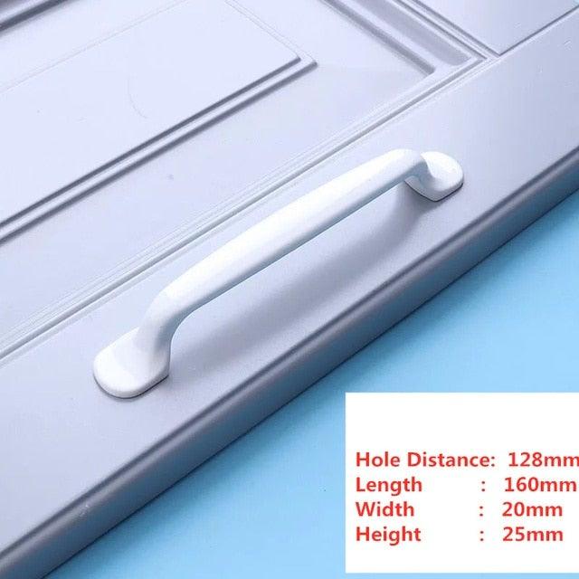 Handles Drawer Cabinet Furniture Kitchen Handles For Cabinet Knob Door Drawer Furniture Kitchen Knob Simplicity White Stainless Steel Hollow Tube Bar Drawer Pulls Cupboard Knob For Kitchen Furniture Hardware