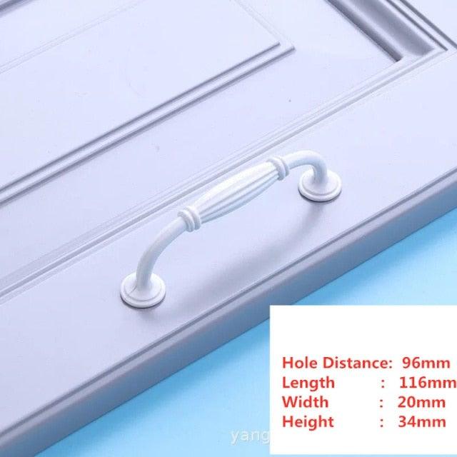 Handles Drawer Cabinet Furniture Kitchen Handles For Cabinet Knob Door Drawer Furniture Kitchen Knob Simplicity White Stainless Steel Hollow Tube Bar Drawer Pulls Cupboard Knob For Kitchen Furniture Hardware