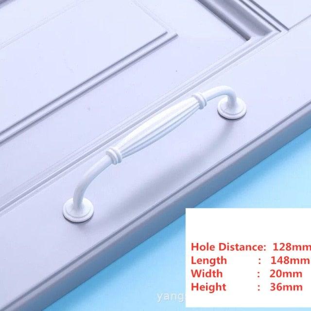 Handles Drawer Cabinet Furniture Kitchen Handles For Cabinet Knob Door Drawer Furniture Kitchen Knob Simplicity White Stainless Steel Hollow Tube Bar Drawer Pulls Cupboard Knob For Kitchen Furniture Hardware