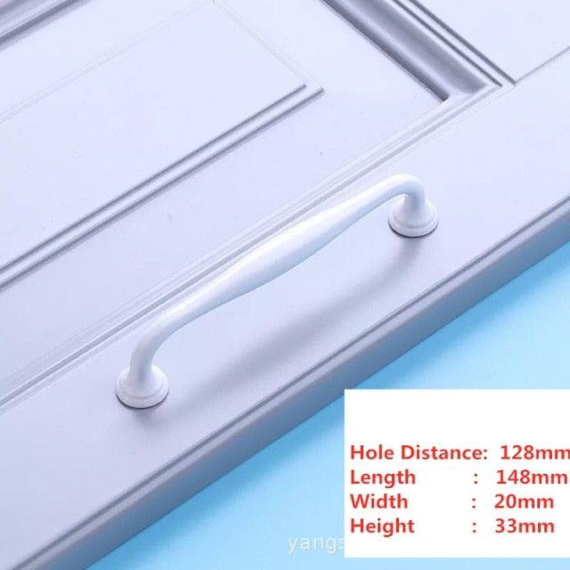 Handles Drawer Cabinet Furniture Kitchen Handles For Cabinet Knob Door Drawer Furniture Kitchen Knob Simplicity White Stainless Steel Hollow Tube Bar Drawer Pulls Cupboard Knob For Kitchen Furniture Hardware
