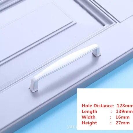 Handles Drawer Cabinet Furniture Kitchen Handles For Cabinet Knob Door Drawer Furniture Kitchen Knob Simplicity White Stainless Steel Hollow Tube Bar Drawer Pulls Cupboard Knob For Kitchen Furniture Hardware