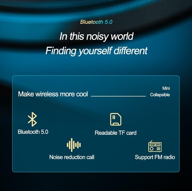 Sports Headphones Wireless Wearable Music Player Built-in Memory Sweatproof Player Music FM Radio Wireless Headset Bluetooth Headphones Earbuds Bluetooth 5.0 Sport Outdoor Workout Hands Free Handsfree Ear Buds For Running