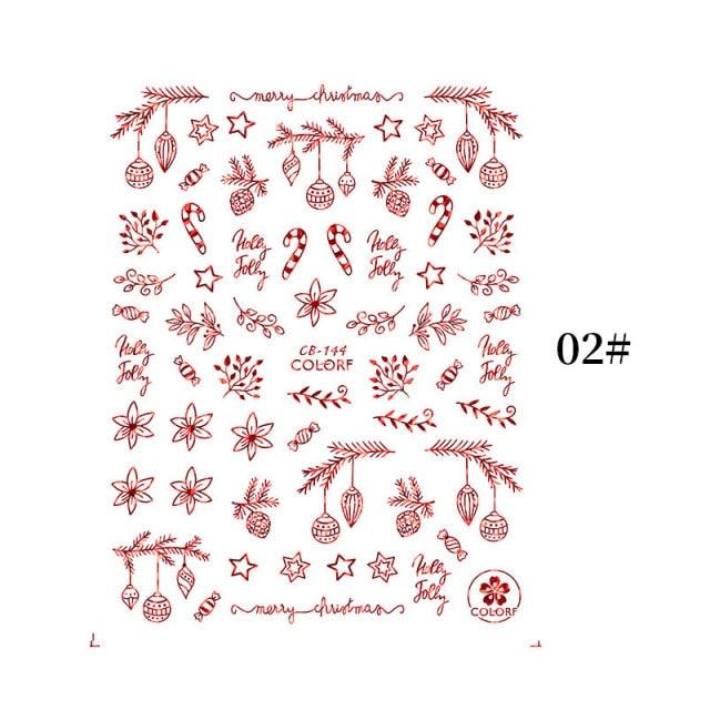 Sliver Bronzing Christmas Slider Nail Art 3D Decals Decoration Snowflake Nail Art Sticker Manicures Transfer Foil Xmas Gift Nails Snowflake Nail Art Stickers Decals Christmas Nail 3D Self Adhesive Nail Stickers for Acrylic Nails Snowflake