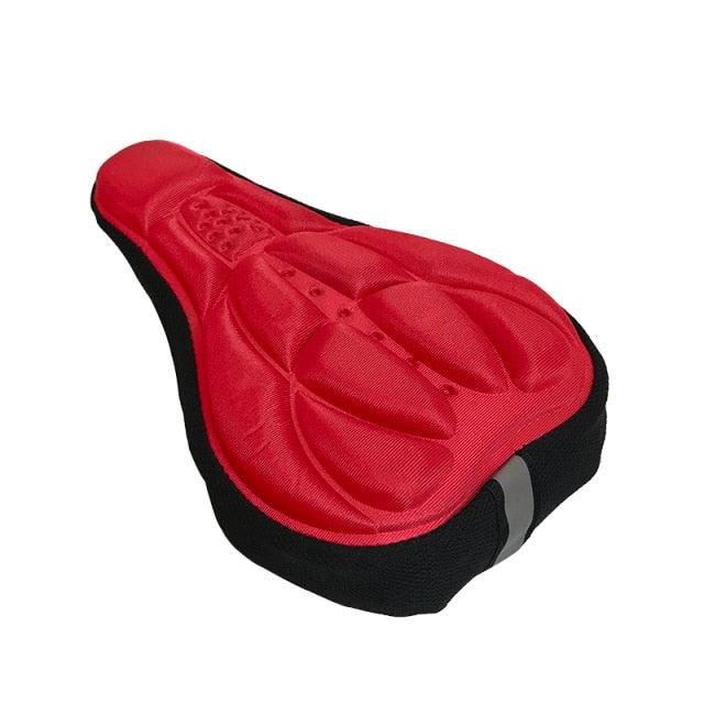 Mountain Bike 3D Saddle Cover Thick Breathable Super Soft Bicycle Seat Cushion Silicone Sponge Gel Seat Cover With Gel Padding And Memory Foam Bike Seat Cushion Cover Pad For Bicycle Seat Saddle